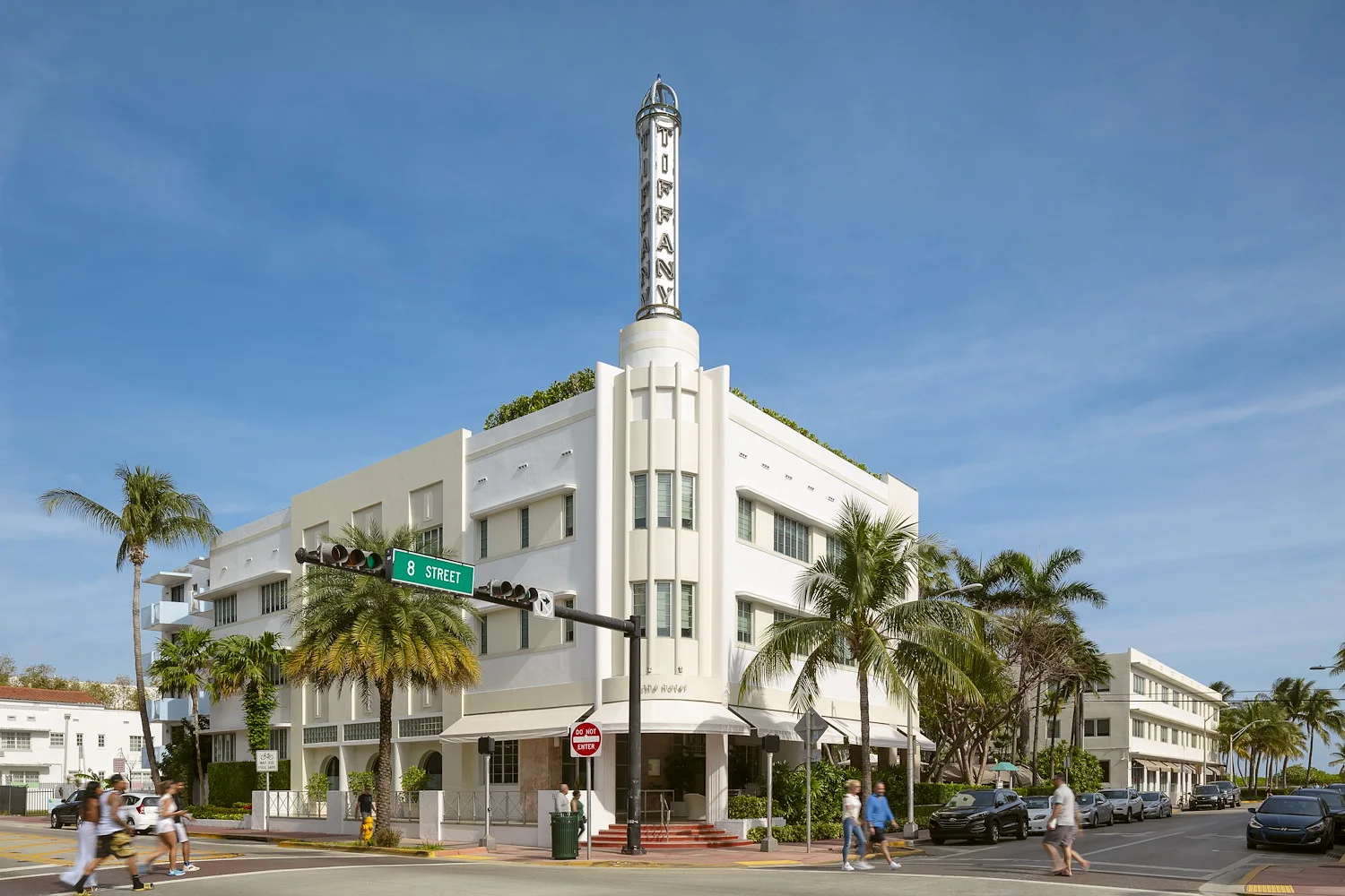 Art Deco exterior of The Tony Hotel South Beach